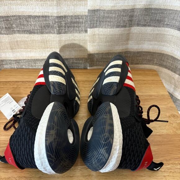 Adidas Trae Young 2 Black and Red Basketball Shoes Size 8.5 - Picture 7 of 8